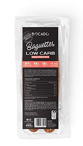 Baguettes Low Carb - Pan proteico bajo en carbohidratos y altos en proteínas