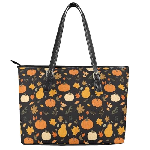 Bolso de hombro para mujer, tamaño mediano, tipo tote de cuero con cremallera, impermeable, para trabajo y compras miniatura 4