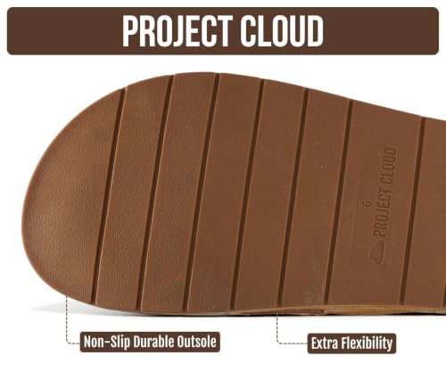 Image of Project Cloud 100% Genuine Leather Womens Clogs - Plush & Soft Insole with Arch Support Non Slip Mules & Clogs for Women Footwear - Water Resistant Women Shoes (Foamy)