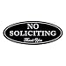 Kichwit No Soliciting Sign with Magnets on The Back, Black, 2.8" x 7", Keeps Unwanted Visitors Away, No Deforming, Residue Free Adhesive Included