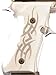 Hogue Beretta 92 Grips Tribal Aluminum Clear