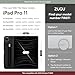 ZUGU Case iPad Pro 11 Inch Case, 1st/2nd/3rd/4th Generation 2018/2020/2021/2022, Slim Protective Cover, Wireless Apple Pencil Charging, Convenient Magnetic Stand. Sleep/Wake Cover, Stealth Black