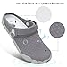 Besroad Quick Drying Drainage Water Shoes Pool Swimming Slip on Sandals Fashion Sneakers for Men Women Grey 11.5 Women/10.5 Men