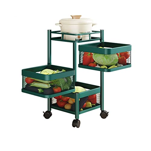 Estantería de cocina de varios pisos con cestas ventiladas para frutas y verduras 2