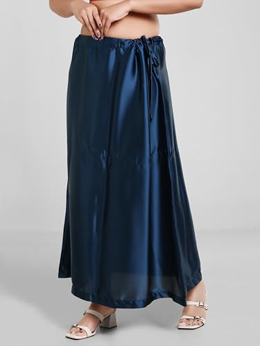 Image of Madhu Fashion Women's Satin Saree Petticoat Saree Underskirt