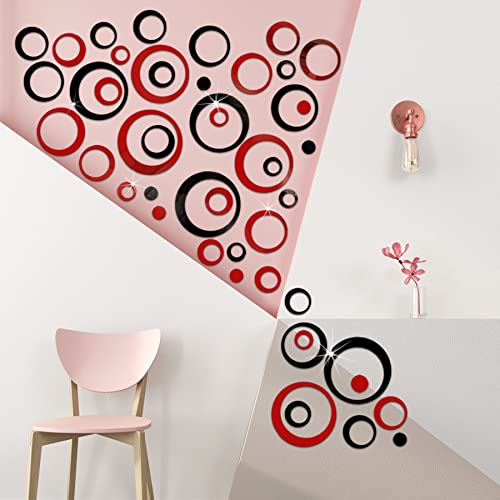 Lot de 48 autocollants muraux ronds Cover