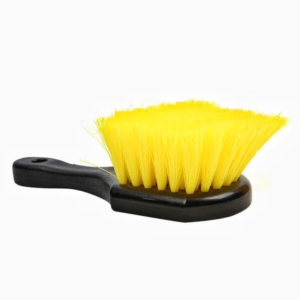 11oils AutoCare Wheel Arches Brush, Car Wash Brush with Soft Yellow Bristles, Black Handle, Utility Cleaning Tool-image-23