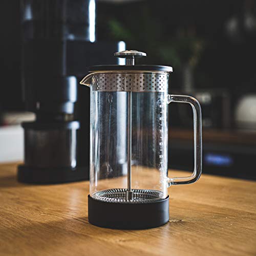 Barista & Co BC049-019 Cafetera, Vidrio Acero Inoxidable, Negro - Imagen 8