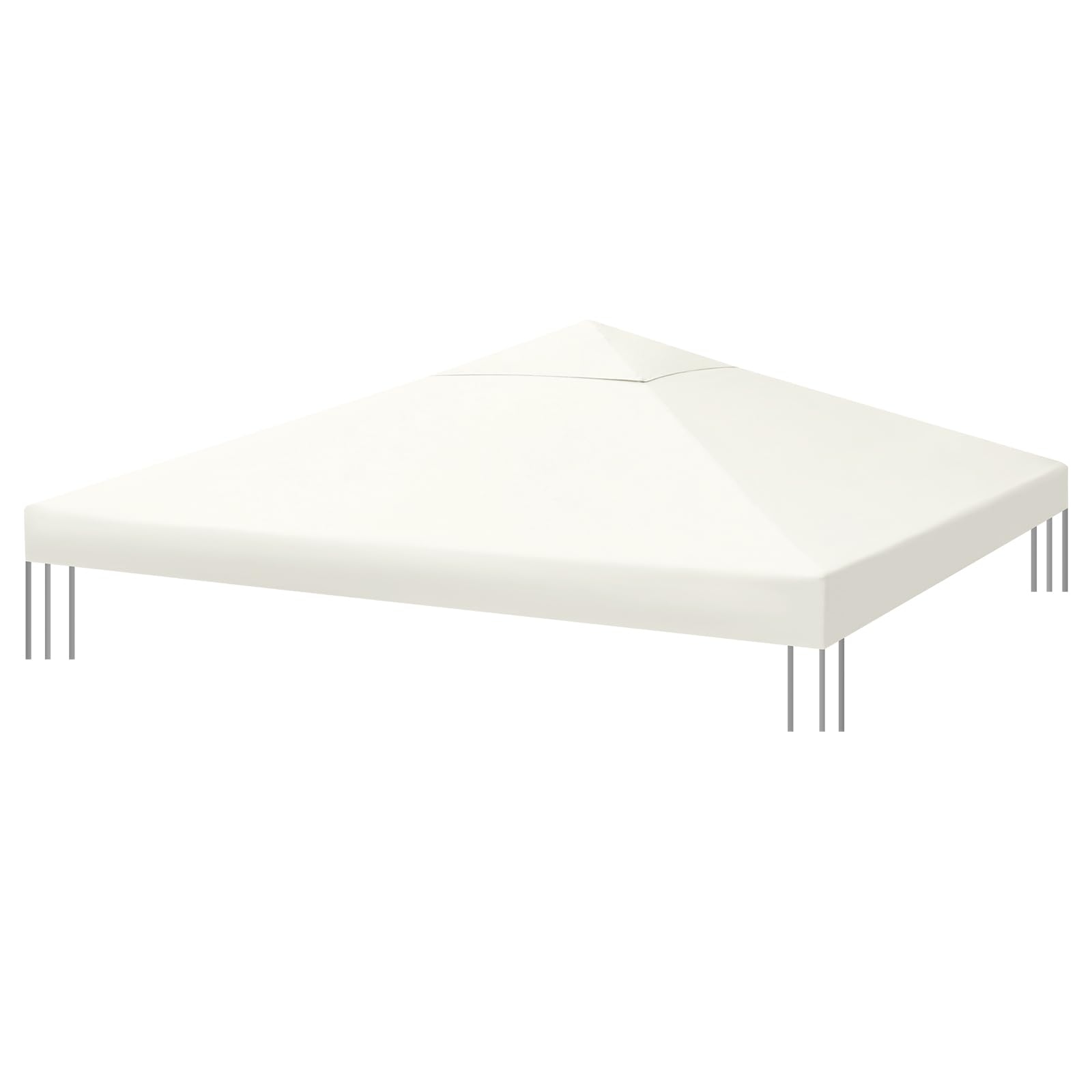 Sekey Ersatzdach für Pavillon 3x3 m – 1000D wasserdichtes Polyester mit doppelter PU-Beschichtung, passend für Gartenpavillon 3 x 3 m, wasserabweisend & strapazierfähig, Beige