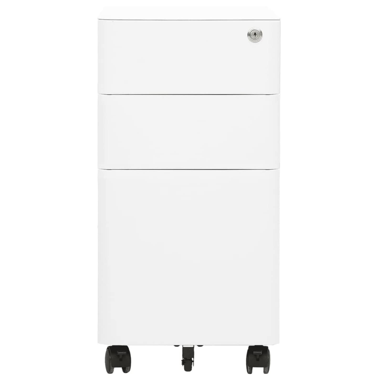 ZEYUAN Schedario Mobile Bianco 30x45x59 cm in Acciaio,Schedario,Schedario da Ufficio,Mobiletto per Documenti(SPU:335982)