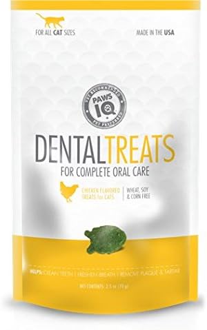 Paws IQ Cat Dental Treats - Chicken Flavor, 5.5oz
