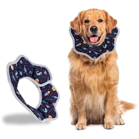 Vogano Soft Cat Cone Collar,Pet Recovery Collar,Comfortable Lightweight Elizabethan Collar for Small Dog Cat Prevent from Licking Wounds (Medium/Dinosaur Pattern) Cover