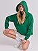 ANRABESS Women Hoodies Oversized Fleece Long Sleeve Comfy Casual Basic Pullover Sweatshirts 2025 Fall Outfits Y2K Clothes Medium Green Small