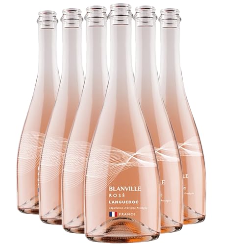 Languedoc Blanville rosado 2023 - Blanville - DOP - Languedoc Rosellón - Francia - Variedades de uva Grenache,Syrah,Cinsault - 6x75cl