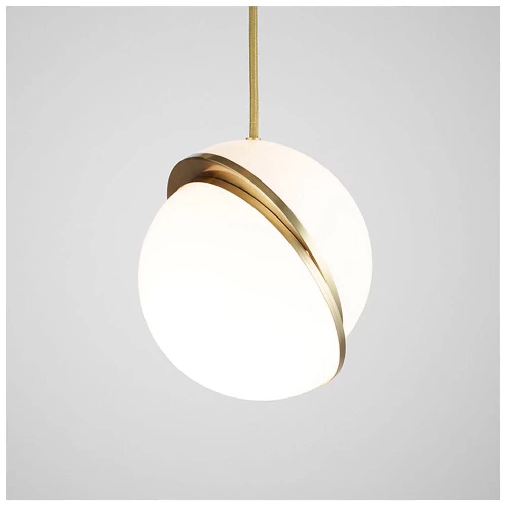 Lámpara de techo LED regulable en altura con base E27 y diseño de luna 7