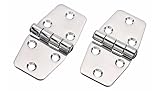 SeaLux Marine Grade Stainless Steel Mirror Polished Door Hinge 3