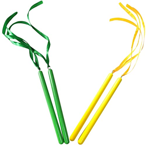 BESPORTBLE 2 Pairs Rhythm Sticks for Percussion Instrument for Early Education Engaging Musical Plaything for Boys and Safe Rounded Edges for Safe Use