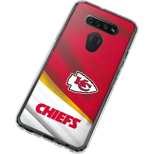 Skinit Clear Phone Case Compatible with LG K51/Q51 - Officially Licensed NFL Kansas City Chiefs Design