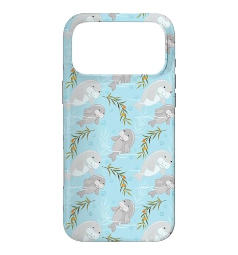 Cute Womens Girls Kids Pattern Baby Manatee Lover �X�}�z�P�[�X iPhone 17 Pro Max �p