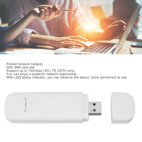 Dongle de Modem Roteador WiFi USB 4G LTE, Ponto de Acesso WiFi Móvel Com Slot para Cartão SIM, Supor