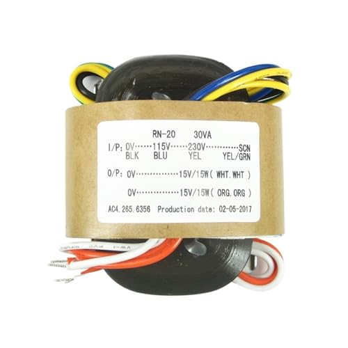 Transformateur de puissance 30W R-Core double 15V pour amplificateur audio - 3