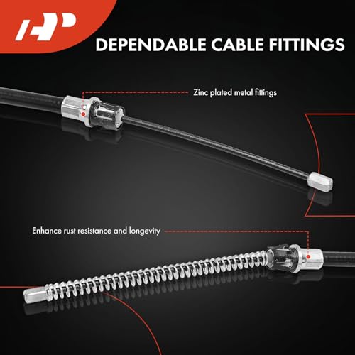 Cable de freno de estacionamiento trasero corrige destensado Cavalier 4