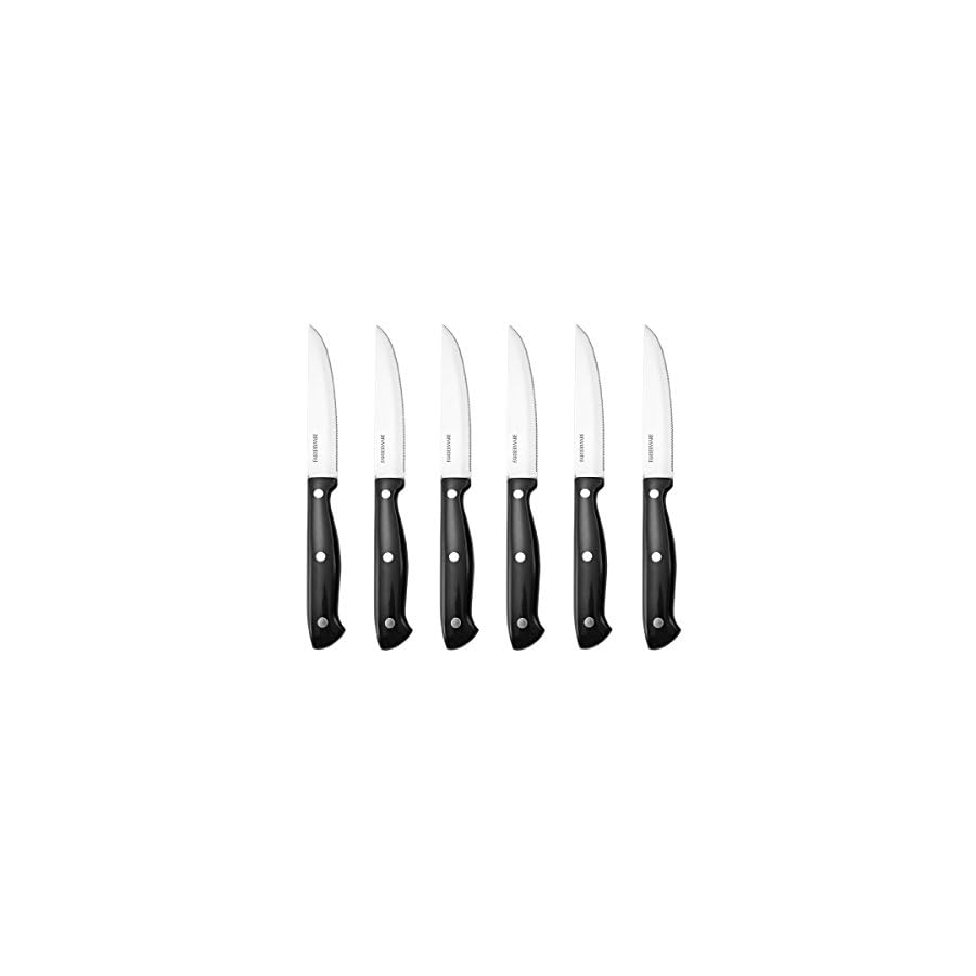 Farberware-15-Piece-Forged-Triple-Riveted-Knife-Block-Set-High-Carbon-Stainless-Steel-Kitchen-Knives-Razor-Sharp-Knife-Set-with-Wood-Block-Black Farberware 15-Piece Forged Triple Riveted Knife Block Set, High Carbon-Stainless Steel Kitchen Knives, Razor-Sharp Knife Set with Wood Block, Black