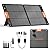TWELSEAVAN 100W Solar Panel for Jackery/EF/Bluetti/Anker/Goal Zero Power Station, IP68 Waterproof 23.5% Efficiency ETFE Portable Foldable Solar Charger with Adjustable Kickstand for Camping Outdoor