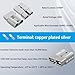 KarlKers 50A Plug Mounting Bracket for Anderson SB-50 Series Connectors and 12V/24V Cigarette Lighter Socket, Waterproof Mounting Panel for Car Marine Trailer Truck Power Sockets