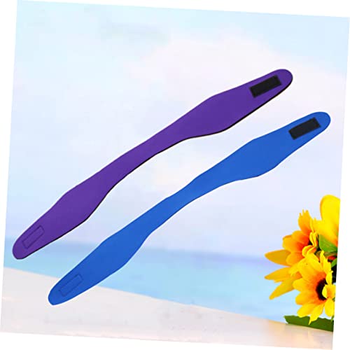 SUPVOX 2pcs Protective Earband for Swimming Yoga Diving Headband Elastic for Boys and Girls and Adults4