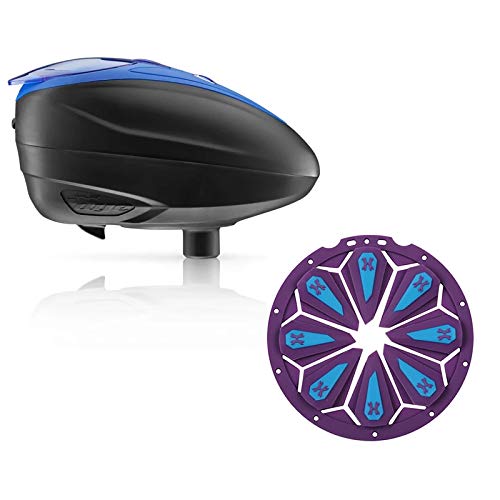 Dye LT-R Electronic Paintball Loader - Blue with HK Army Epic Speed Feed (Blue with Arctic Epic Speed Feed)