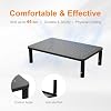 GRIFEMA Monitor Stand Riser for Desks, 3 Height Adjustable Metal Desk Shelf with Vented Mesh Platform, Holds up to 20kg for Monitor, Laptop, Printer - Ergonomic Office & Home Workspace Solution, Black #4