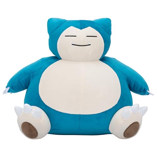 Pokémon Peluche Ronflex - Peluche Douce de 30 cm avec des détails Authentiques