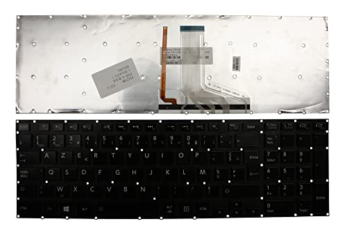 Clavier rétro-éclairé noir pour Toshiba Satellite P50T-A-129 avec disposition française