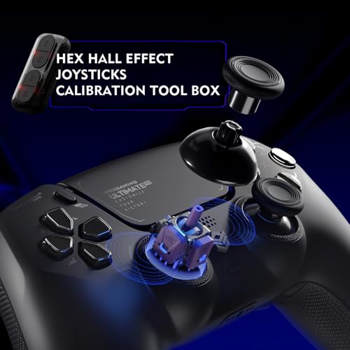 Image of HEXGAMING ULTIMATE PRO Controller Compatible with ps5, Chaos Black