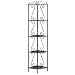 Corner Bookcase with Decorative Scrolls Copper