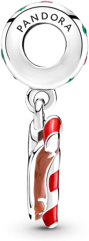PANDORA Gingerbread Man Dangle Charm - Gift for Her - Compatible with PANDORA Moments - Sterling Silver with Enamel - With Gift Box - Image 3