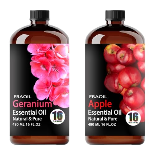 Aceite esencial de Geranio y Manzana 16 Fl Oz para difusor