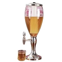 Amazon | ビールタワーディスペンサー 冷水筒 ビールサーバー 3L 大