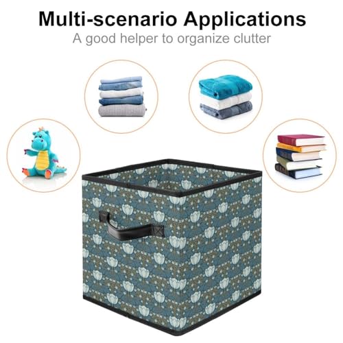 Boîte de rangement pliable tissu cube pour optimiser les placards - 3