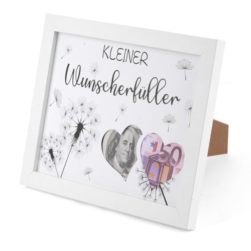 Tikplus 27x21cm Geldgeschenk Bilderrahmen, Holz Wunscherfüller...
