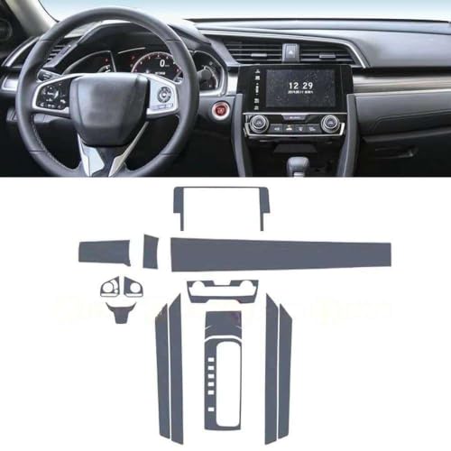 Película protectora de TPU transparente para consola interior de Honda Civic 2016-2020 2