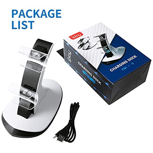 AuyKoo Ladestation für PS5-Controller, Dual-Controller-Ladestation für Playstation 5, PS5-Ladestation mit LED-Anzeige - Image 8