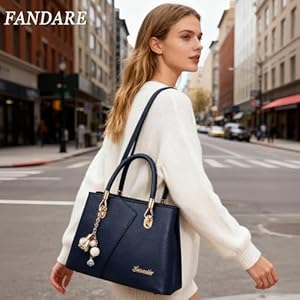 FANDARE Modieuze damestas met hengsels, waterdichte handtas