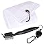 White Towel+black Brush