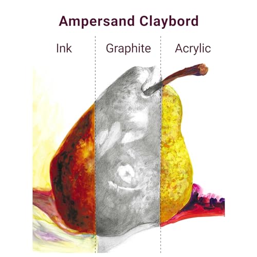 Ampersand Claybord lot de 4 panneaux carrés blancs pour peinture 8,9cm 3mm - 8