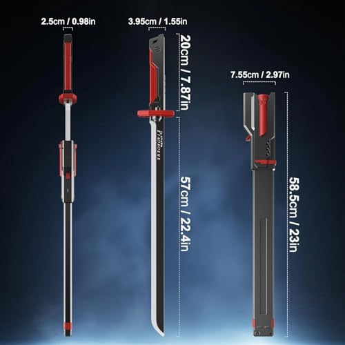 Image of BUQARO LED Sword with Smoke & Spark Effects, 7-Color Light Blade with Sound FX, Anime-Inspired Cosplay Katana for Roleplay, Halloween, Parties, Collectors, and Display
