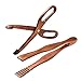 LAHONI 2 Packungen Toaster-Zangen, wiederverwendbare Holz-Kochzange, Schere, Holz, Küche, Toast, Grillzange, Grill-Clip, Buffet, Lebensmittelzange für Tee, Brot, Obst, Küchenutensilien, Werkzeuge