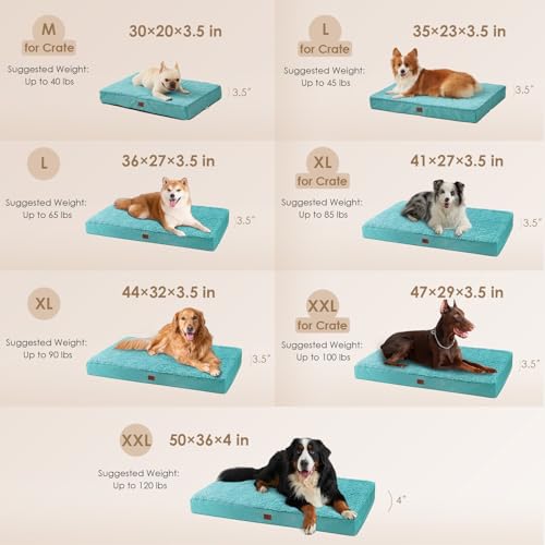 Image of EHEYCIGA Orthopedic Dog Bed Extra Large with Removable Washable Cover, 41IN