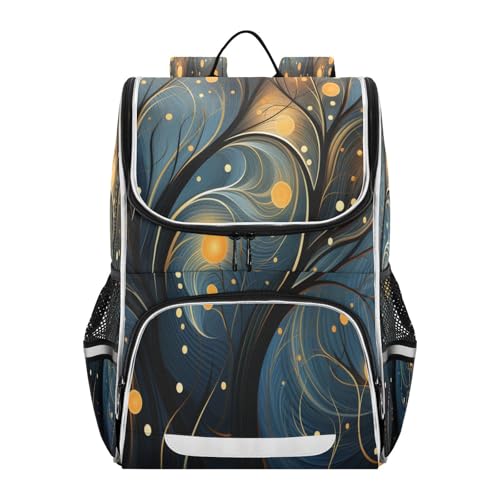 Sac à dos étudiant marbre aquarelle grand volume pour collège et lycée